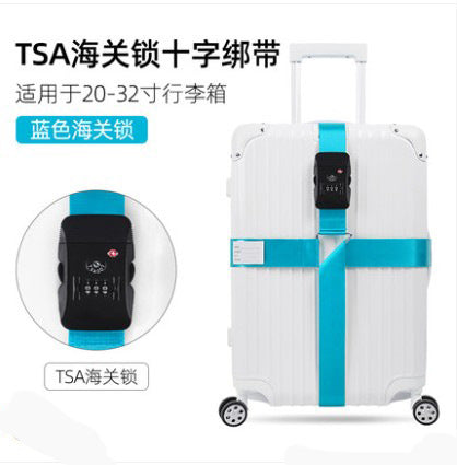 Adjustable TSA Luggage Strap – Suitcase Security Belt with Combination Lock