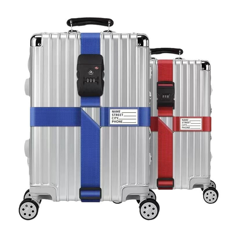 Adjustable TSA Luggage Strap – Suitcase Security Belt with Combination Lock