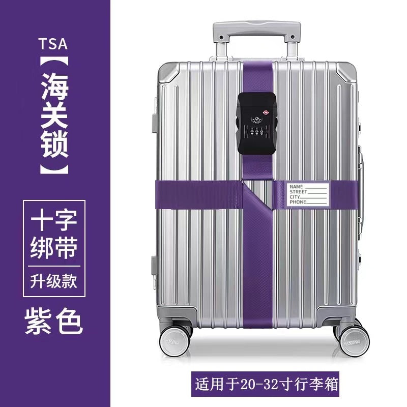 Adjustable TSA Luggage Strap – Suitcase Security Belt with Combination Lock