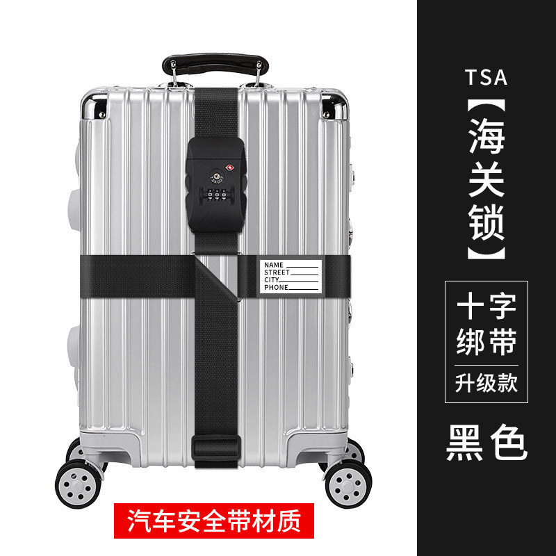 Adjustable TSA Luggage Strap – Suitcase Security Belt with Combination Lock
