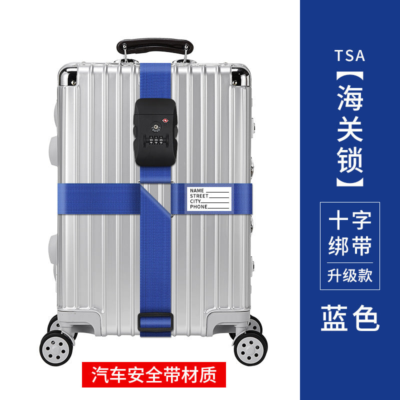 Adjustable TSA Luggage Strap – Suitcase Security Belt with Combination Lock