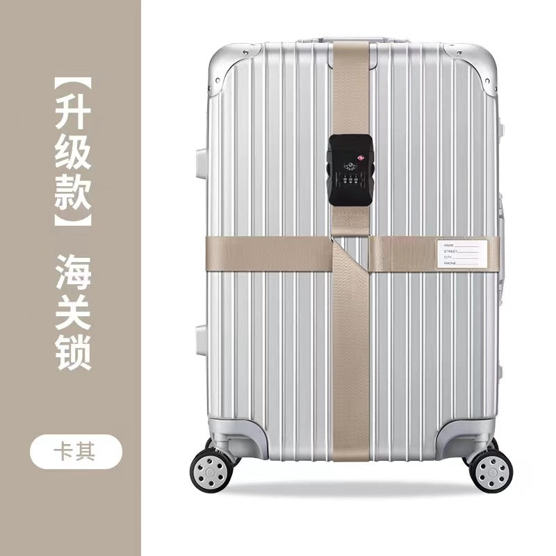 Adjustable TSA Luggage Strap – Suitcase Security Belt with Combination Lock