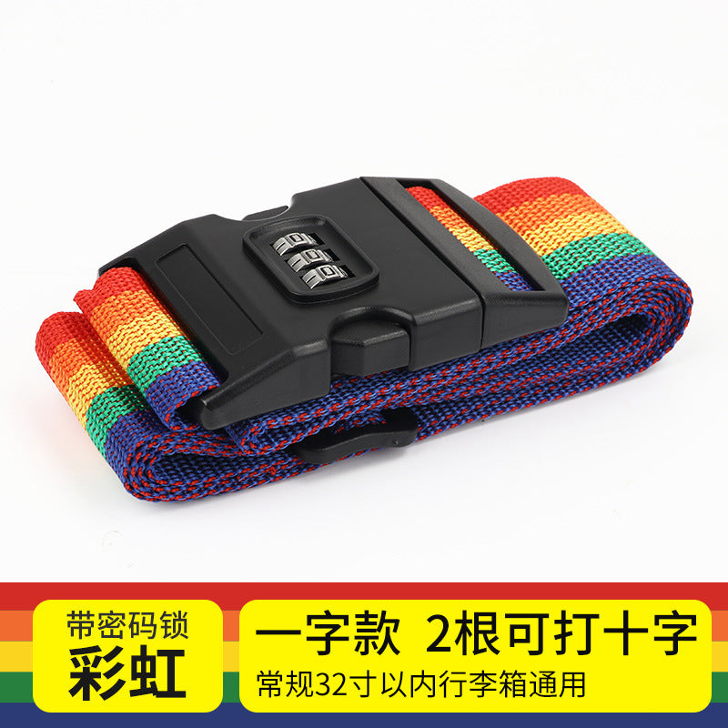 Adjustable TSA Luggage Strap – Suitcase Security Belt with Combination Lock