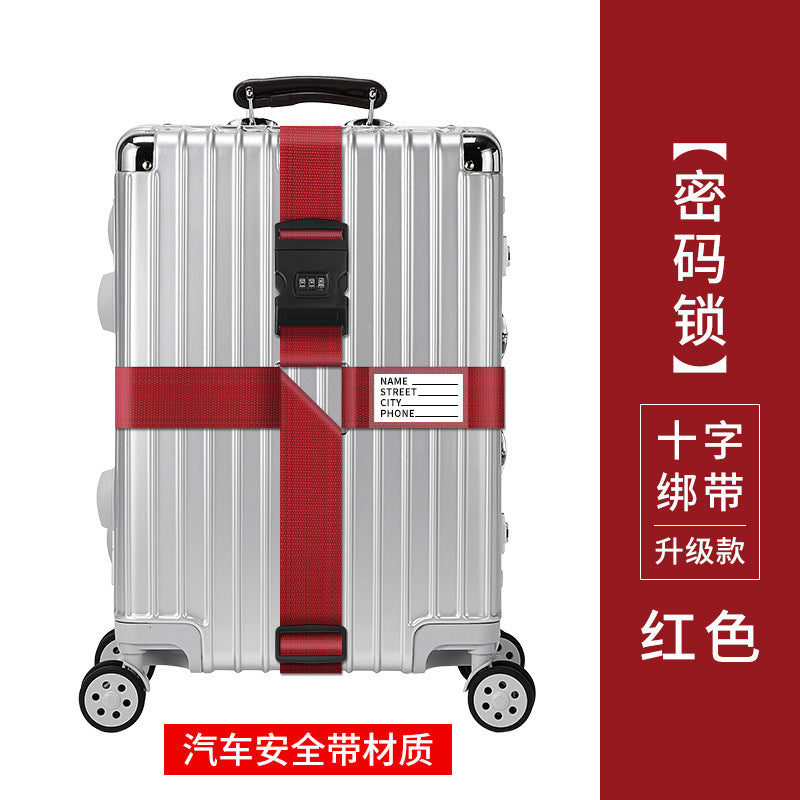 Adjustable TSA Luggage Strap – Suitcase Security Belt with Combination Lock
